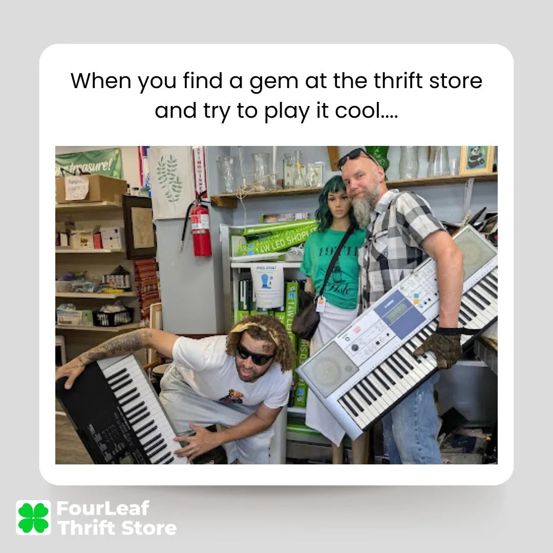 When you find a gem at the thrift store and try to play it cool